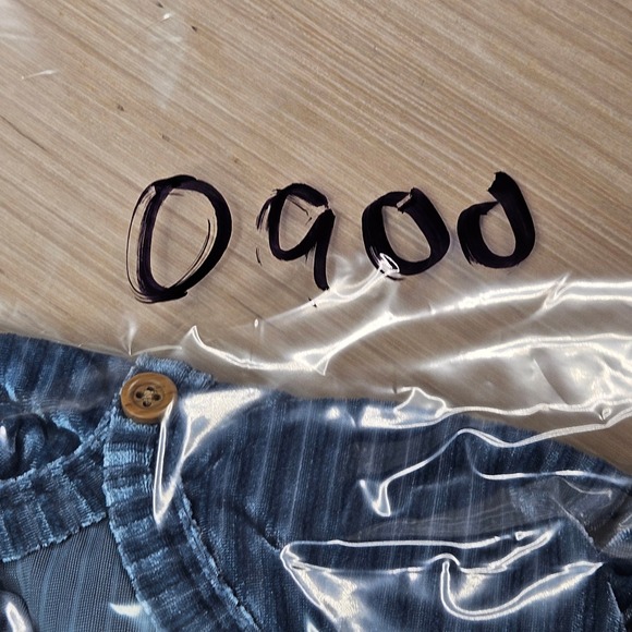 PatPat Women's XL Blue Velvet Striped Short Sleeve Drawstring Dress Boho Y2K‎ - Picture 13 of 13